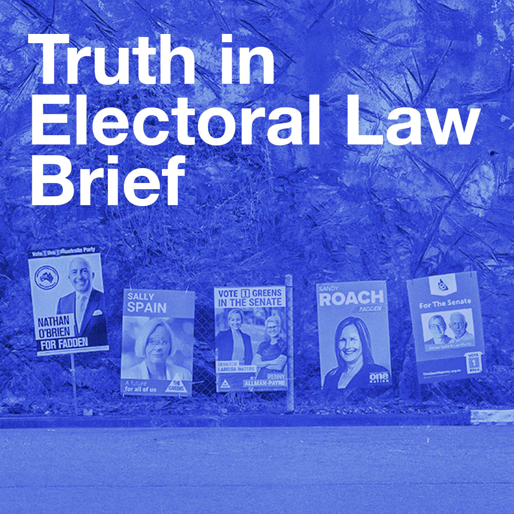 Truth in Electoral Law Brief